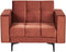 ALNES - Fauteuil - Rood - Polyester
