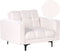 ALNES - Fauteuil - Wit - Polyester