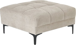 ALNES - Ottomaan - Beige - Polyester