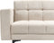 ALNES - Slaapbank - Beige - Polyester