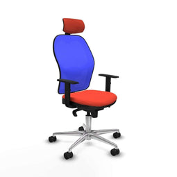Piqueras y Crespo 1D086N2 - Bureaustoel - Hoofdsteun - Donker oranje