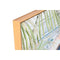 Schilderij Home ESPRIT Blauw Bruin Groen Beige Tropisch chica 80 x 3,5 x 120 cm (2 Stuks)