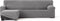 Hoes voor chaise longue met korte armleuning links Eysa JAZ Grijs 120 x 120 x 360 cm