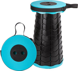 Alora Opvouwbare Kruk Blauw - kruk opvouwbaar - draagbaar - inklapbaar kruk - klapstoel - vouwstoel - opstapkrukje - kampeerstoel