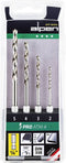Alpen 0000110804100 HSS Metaal-spiraalboorset 4-delig 1/4 (6.3 mm) buitenvierkant 1 stuk(s)