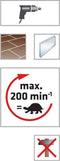 Alpen 0030000600100 Tegelboor 6 mm Gezamenlijke lengte 115 mm Cilinderschacht 1 stuk(s)