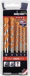 Alpen 200705100 Steenboorset 5-delig 4 mm, 5 mm, 6 mm, 8 mm, 10 mm Cilinderschacht 1 set(s)