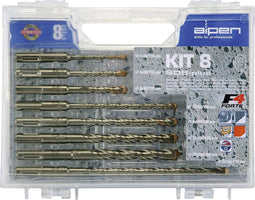 Alpen 80704100100 Carbide Hamerboorset 8-delig 5 mm, 6 mm, 6 mm, 8 mm, 8 mm, 8 mm, 10 mm, 12 mm SDS-Plus 1 set(s)
