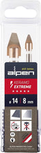 Alpen Keramo extreme ATM2 0000300002100 Glas- en keramiekborenset 10 mm 1/4 (6.3 mm), Cilinderschacht 2 stuk(s)