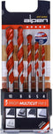 Alpen MultiCut 100705100 Carbide Multifunctionele boorset 5-delig 4 mm, 5 mm, 6 mm, 8 mm, 10 mm Cilinderschacht 1 set(s