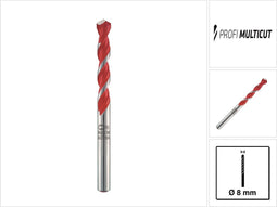 Alpen MultiCut 17200800100 Carbide Multifunctionele boor 8 mm Gezamenlijke lengte 120 mm Cilinderschacht 1 stuk(s)