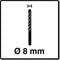 Alpen MultiCut 17200800100 Carbide Multifunctionele boor 8 mm Gezamenlijke lengte 120 mm Cilinderschacht 1 stuk(s)