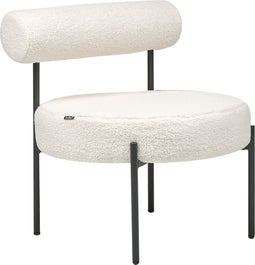 ALPHA - Fauteuil - Wit - Bouclé