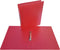 Alpha ringmap, voor ft A4, uit PP, 2 ringen van 25 mm, transparant rood