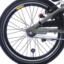 Alpina achterwiel 22 HLQC Trail zwart zw spk