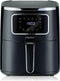 alpina Airfryer 4.5L- Heteluchtfriteuse voor 3 tot 4 Personen - Air Fryer met Digitaal Display - Instelbare Temperatuur van 80°C tot 200°C - Timer tot 60 Minuten - Hetelucht Friteuse 1450W