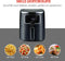 alpina Airfryer 4.5L- Heteluchtfriteuse voor 3 tot 4 Personen - Air Fryer met Digitaal Display - Instelbare Temperatuur van 80°C tot 200°C - Timer tot 60 Minuten - Hetelucht Friteuse 1450W