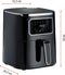 alpina Airfryer 4.5L- Heteluchtfriteuse voor 3 tot 4 Personen - Air Fryer met Digitaal Display - Instelbare Temperatuur van 80°C tot 200°C - Timer tot 60 Minuten - Hetelucht Friteuse 1450W