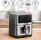 alpina Airfryer XXL - Airfryer Oven en Heteluchtfriteuse 8L - Instelbare Temperatuur 80-200°C - Timer 120 Min - 1800W - Digitaal Display - Zilver - Hetelucht Oven Airfryer