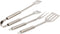 alpina BBQ Accessoires - Barbecuegereedschapset - 3-Delige Set - Tang. Spatel, Vork - RVS