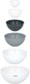 alpina Beslagkom - Mengkommen - Set van 6 Stuks - Bakspullen - Grijs