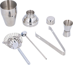 alpina Cocktailset - Cocktailshaker - in Geschenkdoos - 5-Delig - RVS