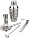 alpina Cocktailset - Cocktailshaker - in Geschenkdoos - 5-Delig - RVS