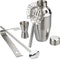 alpina Cocktailset - Cocktailshaker - in Geschenkdoos - 5-Delig - RVS