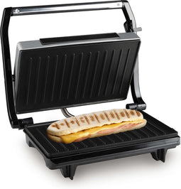 alpina Contactgrill - Tosti Apparaat - Anti-Aanbaklaag - 700W - RVS/Zwart