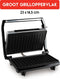 alpina Contactgrill - Tosti Apparaat - Anti-Aanbaklaag - 700W - RVS/Zwart