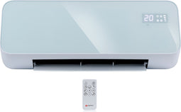 alpina Elektrische Verwarming en Ventilator - Ventilatorkachel 2000W - Convectorkachel voor Wandmontage - Wandventilator met Afstandsbediening - Instelbare Thermostaat en Timerfunctie - Wit