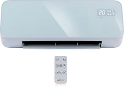 alpina Elektrische Verwarming en Ventilator - Ventilatorkachel met Wifi - Convectorkachel voor Wandmontage 2000W - Wandventilator met App-Besturing - Instelbare Thermostaat en Timerfunctie - Wit