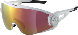 Alpina fietsbril 5W1NG wit mat Q+VMR