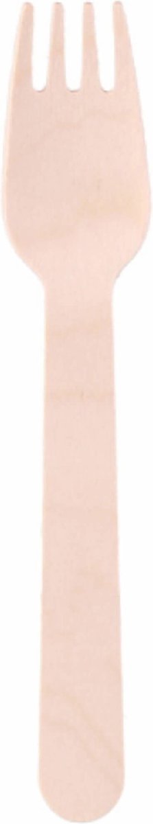 Alpina Houten eetvorken - 16 cm - 50 stuks - Duurzaam en stijlvol