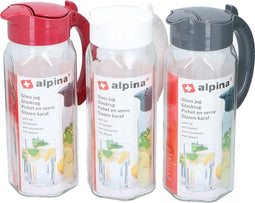 Alpina Karaf glas 1,5L met deksel (1 stuk) assorti