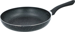 alpina Koekenpan 28 cm - Hapjespan met Anti-Aanbaklaag - Skillet voor Alle Warmtebronnen - Ook voor Inductie - PFOA-Vrij - Zwart