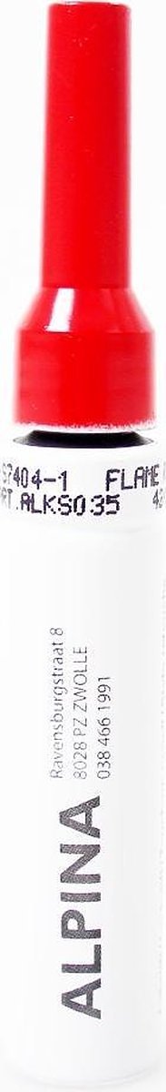 Alpina lakstift Flame Red YS7404-1