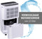 alpina Luchtontvochtiger en Luchtreiniger - Stille Ontvochtiger: 46 dB - Vochtvreter 100M³ - Ontvochtigt tot 10L per Dag - Dehumidifier op Wielen - Wit