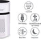 alpina Mini Luchtreiniger met HEPA Filter H13 - Air Purifier met Ionisator voor Ruimtes 6m2 - Lucht Reiniger met USB voor Binnen en Onderweg - Air Cleaner 1.5W - Wit