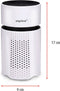 alpina Mini Luchtreiniger met HEPA Filter H13 - Air Purifier met Ionisator voor Ruimtes 6m2 - Lucht Reiniger met USB voor Binnen en Onderweg - Air Cleaner 1.5W - Wit