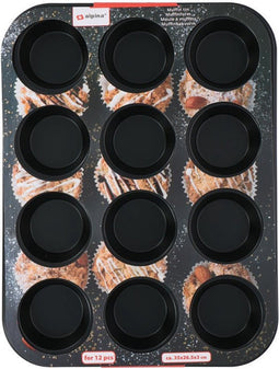 Alpina Muffinbakvorm 12-Vaks Staal 35X26.5X3Cm