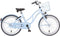 Alpina Ocean Meisjesfiets - 20 inch - Ice Blue Matt - Beach Cruiser - Kinderfiets met mandje - Blauw