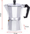 alpina Percolator - Koffiemachine 270 ML - Koffieapparaat ?10 x 19 CM - 320 GR - Koffie Maken Zonder Elektriciteit - 1 Kop Per Keer Koffie Apparaat - Ook op Gas/ Halogeen/ Keramisch - Aluminium