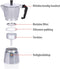 alpina Percolator - Koffiemachine 270 ML - Koffieapparaat ?10 x 19 CM - 320 GR - Koffie Maken Zonder Elektriciteit - 1 Kop Per Keer Koffie Apparaat - Ook op Gas/ Halogeen/ Keramisch - Aluminium