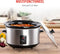 alpina Slowcooker 3.5L - Crockpot Slow Cooker met Warmhoudfunctie - Multicooker met Keramische Binnenpan en Glazen Deksel - 240W - RVS