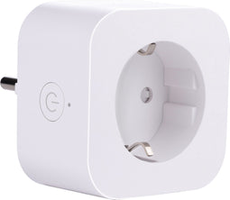 alpina Smart Home - Slimme Stekker - Smart Plug voor Binnen - 3680W - Tijdschema's - Verbruiksmeter - App en Stem Besturing