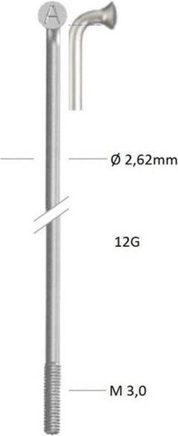 Alpina Spaak zink 12-180 zonder nippel (144st)