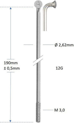 Alpina Spaak zink 12-216 zonder nippel (144st)