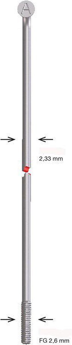 Alpina Spaak Zink 13-216 zonder nippel zilver (144st)