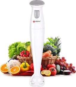 alpina Staafmixer - Pureerstaaf - 150 Watt - 1 Snelheid - Roestvrijstaal